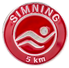 Rött märke 5 km simning