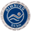 Blått märke 25 km simning